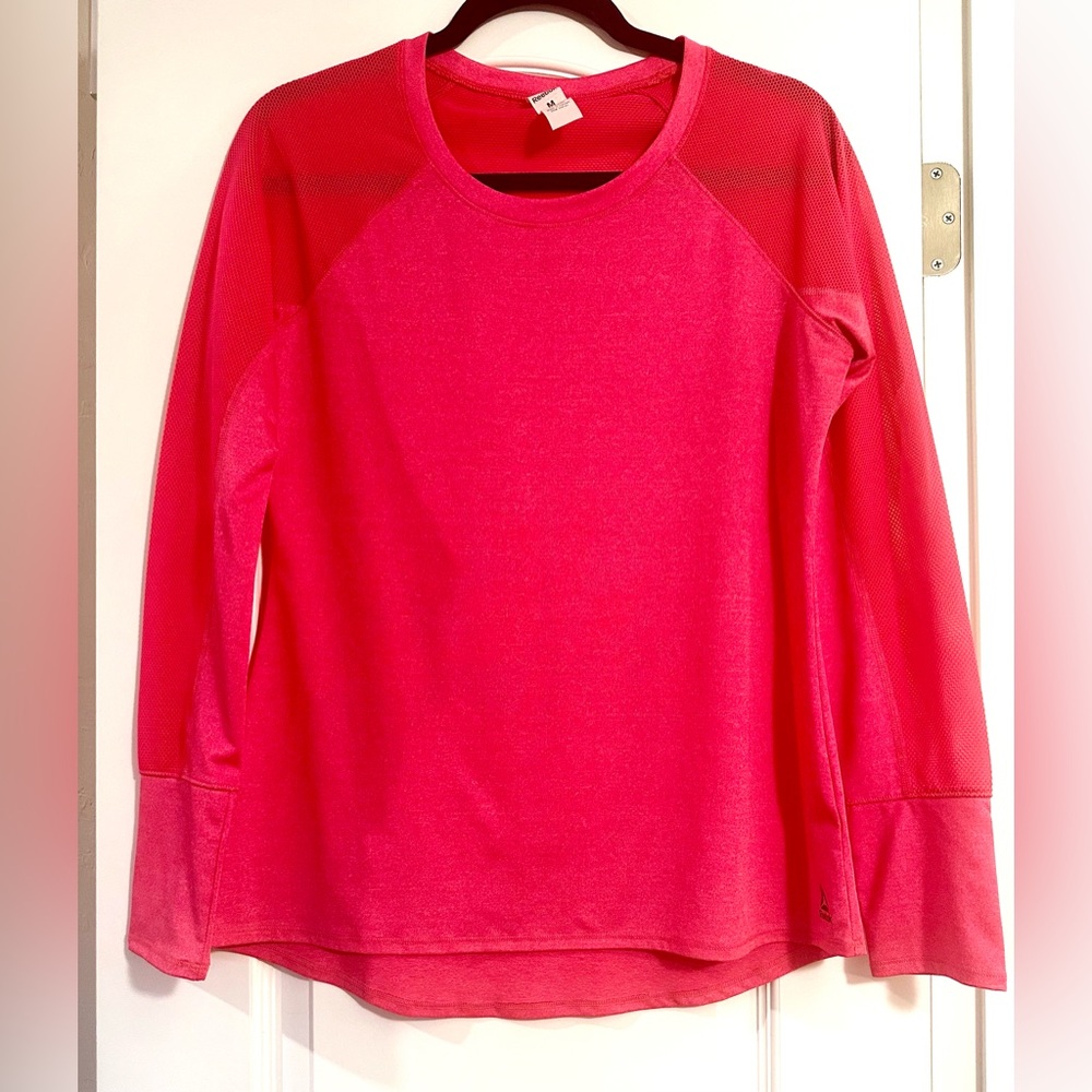 Reebok Vibrant Pink long sleeve Sports Top